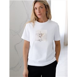 Футболка из премиального хлопка с авторским принтом