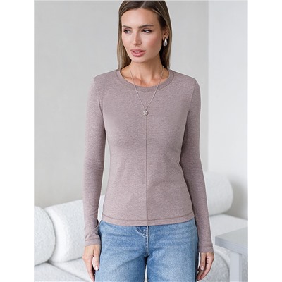 Лонгслив из премиального хлопка с эластаном