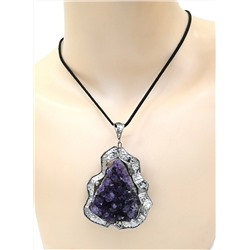 Кулон аметист щетка 55*62мм.