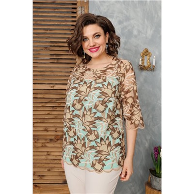 Romanovich Style 2-2500 бирюза, Брюки,  Блуза