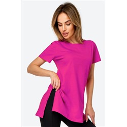 Женская удлиненная футболка с разрезами Happyfox