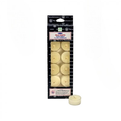 Perfumed T-Lite Candles PALO SANTO, Satya (Ароматические чайные свечи ПАЛО САНТО, Сатья), набор 12 шт.
