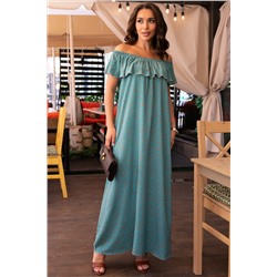 Платье Элинор макси (серо-голубое) П14010-12М