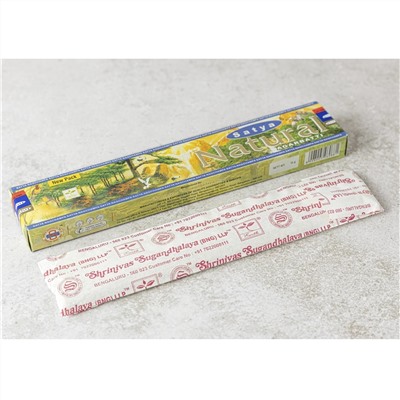 NATURAL Agarbatti Incense, Satya (Благовония НЭЧРЛ, Сатья), 15 г.