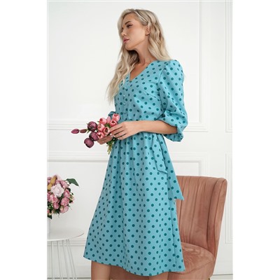 Платье Розетта (бирюзовое) П14114-45М