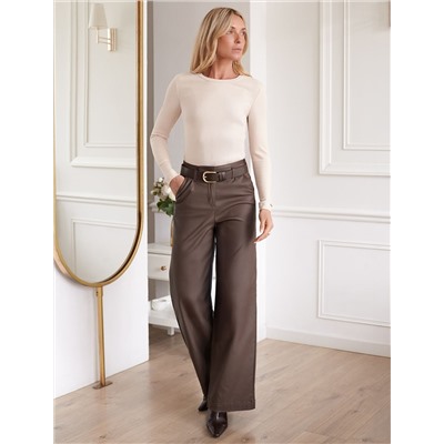 Джемпер из трикотажа в широкий рубчик