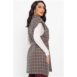 Жилет костюмный из твида Жюлли (кофе) Б14489-4М