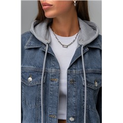 Женская джинсовая куртка с капюшоном Happyfox