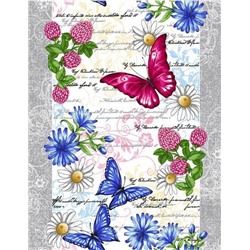 Дорожка столовая "Баттерфляй" 45*150 см. хлопок 100%