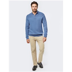 Свитер фактурной вязки с застежкой на крупные кнопки