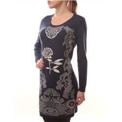 FD447 Платье трикотажное (73% хлопок, 27% нейлон) размер свободный 44-46