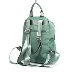 Рюкзак жен текстиль CF-2324,  1отд,  4внут+6внеш/ карм,  зеленый 256580