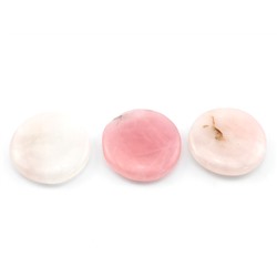 Галька из розового кварца 44*44*8мм, 30-34г