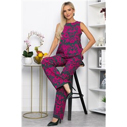 Костюм Стильный акцент (малиново-зеленый) К13906-25М