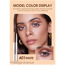O.TWO.O Гелевая подводка для глаз Gel Eyeliner Waterproof Soft Eye Liner Pencil Quick Dry Makeup SC028 №01 White