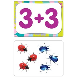 Учимся считать. Развивающие карточки 3+