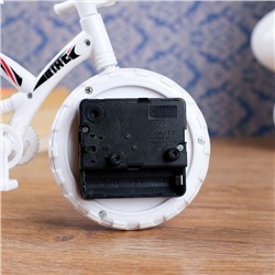 Будильник "Велосипед", дискретный ход, 12 х 22 см, d=6.5 см, микс