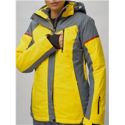 Горнолыжный костюм женский желтого цвета 02272-2J