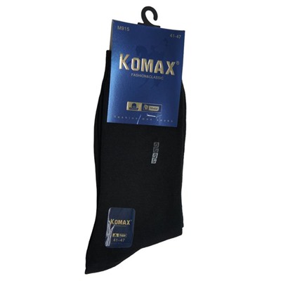 Носки  Муж.  Р-р 41-47 KOMAX (88%хлопок,10%полиамид,2%эластан) Черные M915