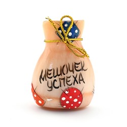 Магнит из селенита "Мешочек успеха" 47*35*15мм
