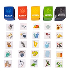 Развивающая игра для маленьких «Сортируем мусор». Серия Умный сортер