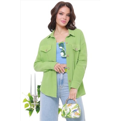 Рубашка салатового цвета