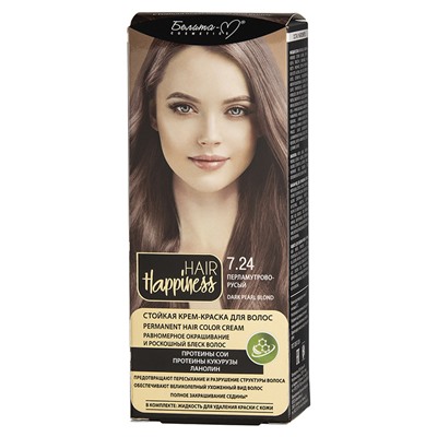 HAIR Happiness Стойкая крем-краска для волос тон № 7.24 Перламутрово-русый