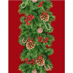 Дорожка столовая "Еловый аромат" 45*150 см. хлопок 100%