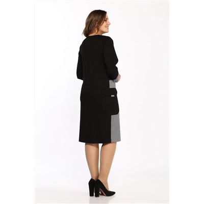 Lady Style Classic 2458 черный-серый, Платье