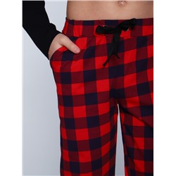 Брюки "Матвей" красная клетка