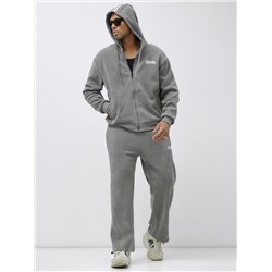 Спортивный костюм мужской демисезонный на флисе серого цвета 328Sr