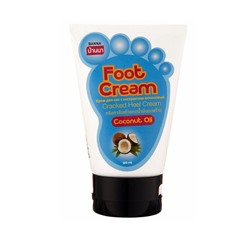 Foot Cream Cracked Heel Cream COCONUT OIL, Banna (Крем для ног С КОКОСОВЫМ МАСЛОМ, Банна), 120 мл.