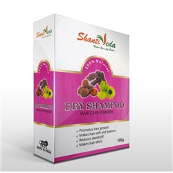 DRY SHAMPOO Hair Care Powder Shanti Veda (Сухой шампунь "АМЛА, РИТХА, ШИКАКАЙ", Шанти Веда), 100 г.