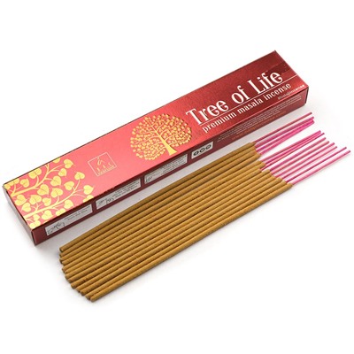 THREE OF LIFE Premium Masala Incense Sticks, Balaji (ДЕРЕВО ЖИЗНИ премиальные масала благовония, Баладжи), уп. 15 г.