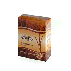 Травяная краска для волос ЗОЛОТИСТО-КОРИЧНЕВАЯ, Aasha Herbals, 60 г.