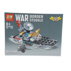 Конструктор War Border Катер 84дет. 19*14см / коробка 8002-6