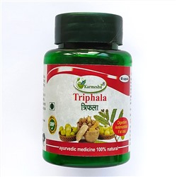 TRIPHALA, Karmeshu (ТРИФАЛА, очищение и омоложение организма, Кармешу), 60 капс. по 500 мг.
