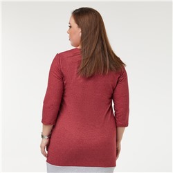 Платье, трикотаж, брусничный