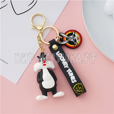 Брелок большой силиконовый с карабином Looney Tunes / Луни Тюнз / Багз Банни в ассортименте br_ltun, br_ltun