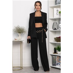 Брюки на резинке Лавриона (черные) Б14262-18М