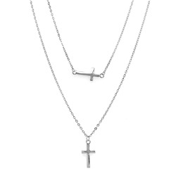 Колье из серебра без вставки, Ю-55066р