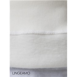Женский свитшот оверсайз из футера с начесом Lingeamo молочный ВК-23 (131)