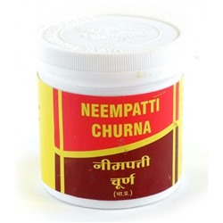 NEEMPATTI Churna Vyas (НИМ ПАТТИ Чурна, при кожных заболеваниях, вирусных, паразитарных инфекциях, Вьяс), 100 г.