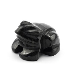 Лягушка из нефрита черного 39*33*25мм, 50г