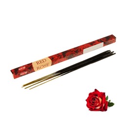 Hem Incense Sticks RED ROSE (Благовония КРАСНАЯ РОЗА, Хем), уп. 8 палочек.