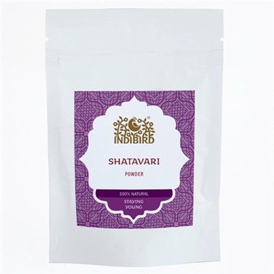SHATAVARI Powder, Indibird (Маска для тела ШАТАВАРИ ПОРОШОК для наружного применения, Индибёрд), 100 г.