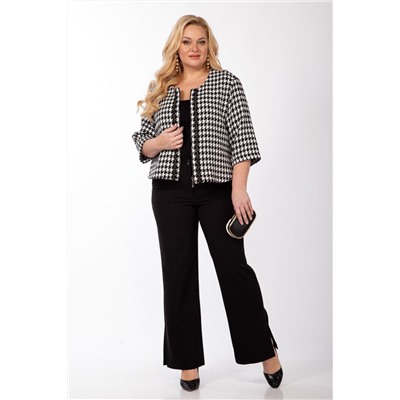 Michel chic 1324 черный-белый, Брюки,  Жакет