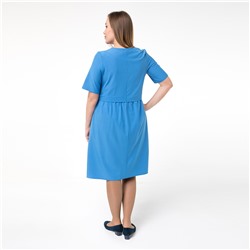 Платье, текстиль, голубой