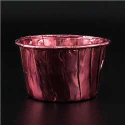 Капсулы для маффинов с бортиком Polca Dot Розовый металлик 50*40 мм, 20 шт