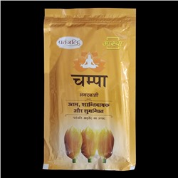 Aastha agarbatti CHAMPA, Patanjali (Аастха благовония ЧАМПА, Патанджали), пакет, 150 г.